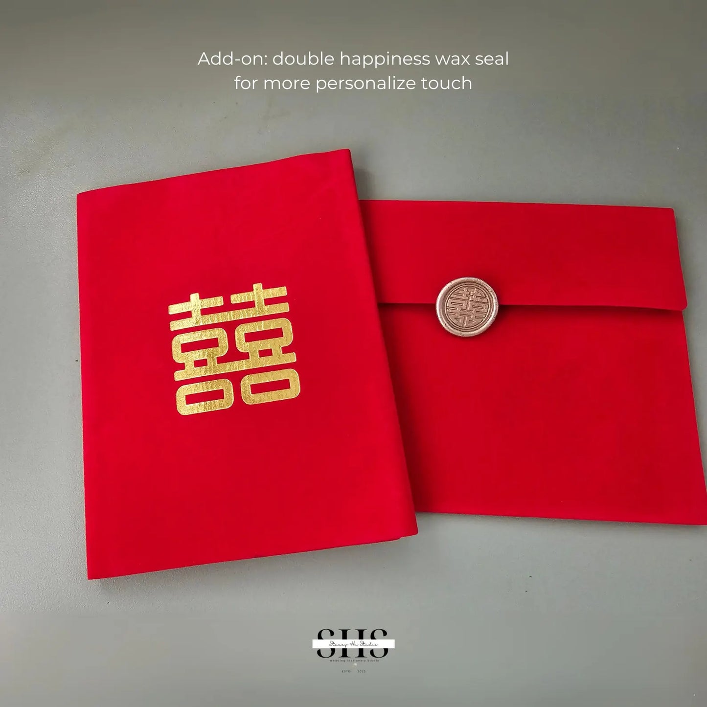Trifold Card Holder & Envelope Set | Velvet & Gold Foil | Set of 10