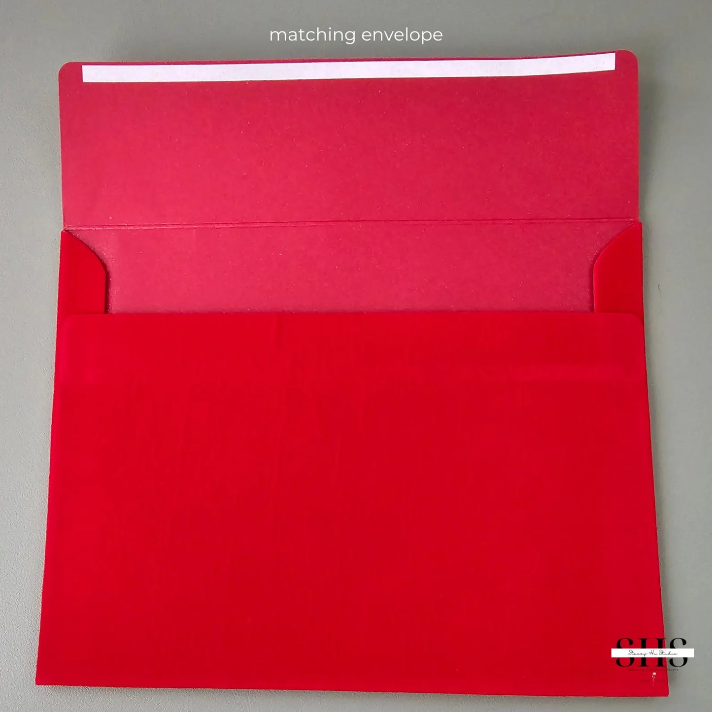 Trifold Card Holder & Envelope Set | Velvet & Gold Foil | Set of 10
