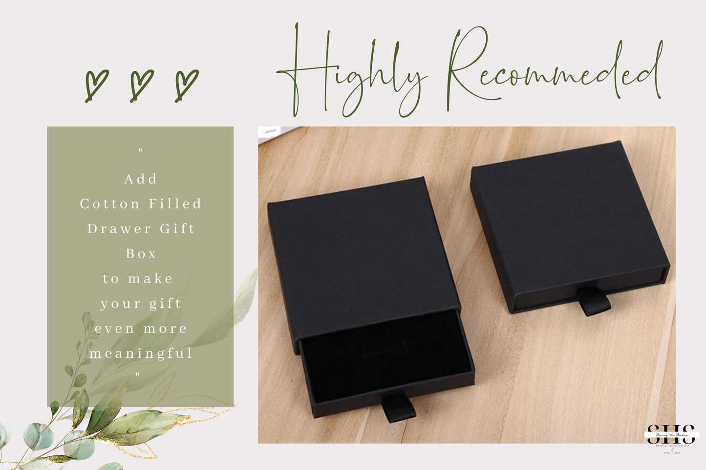Simple V-Shape Pendant Necklace | Personalized Bride Proposal Card | Gift Box Add-on