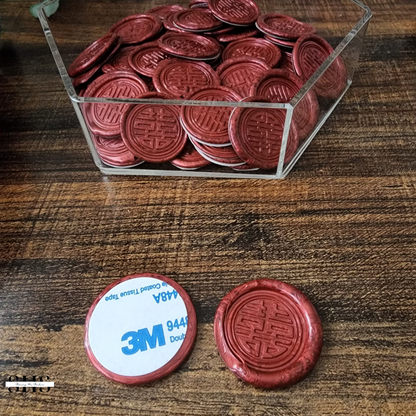 Made-to-order | Double Happiness Adhesive Wax Seals | 4 Styles | 11 Colors