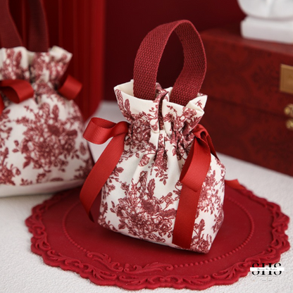 Floral Fabric Party Favor Bag | One-size | 2 Colors