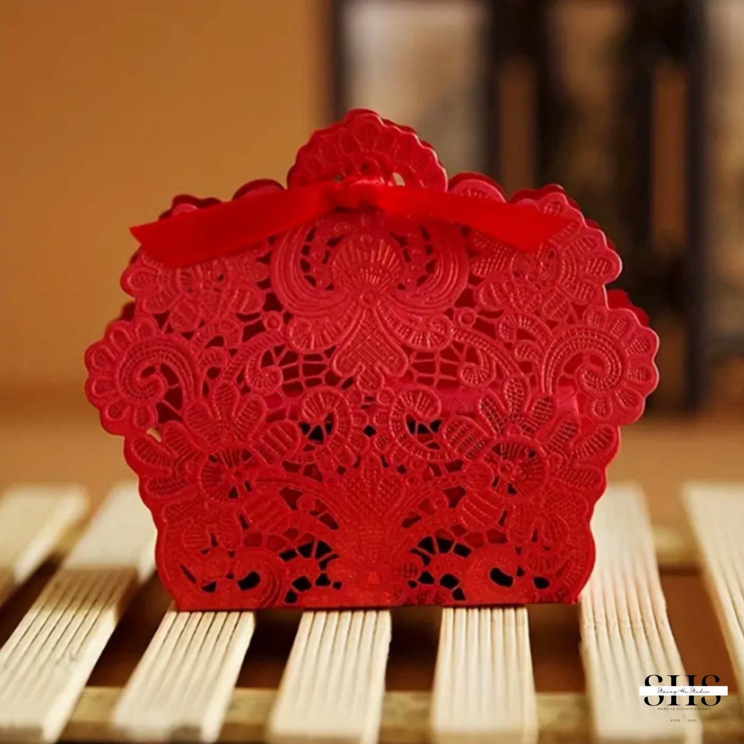 Laser Cut Hollow Lace Flower Party Favor Boxes | Small