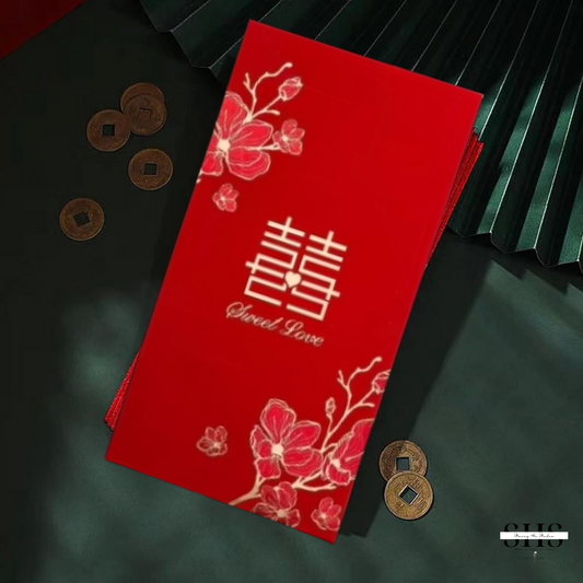 Orchids Wedding Red Envelope | Hong Bao