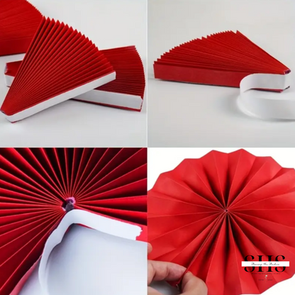 6-Piece Red Double Happiness Paper Pinwheels | 5 Styles